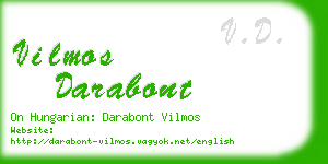 vilmos darabont business card